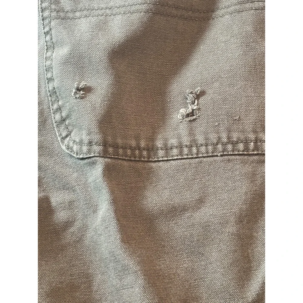 Timberland PRO Mens 44 Work Cargo Pants Brown Grey Cotton Canvas Heavy Duty